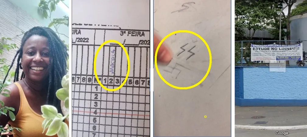 ‘Macaca’ e símbolos nazistas: professora negra de SP sofre ofensa racista em lista de alunos e acha suástica e SS em escola municipal.