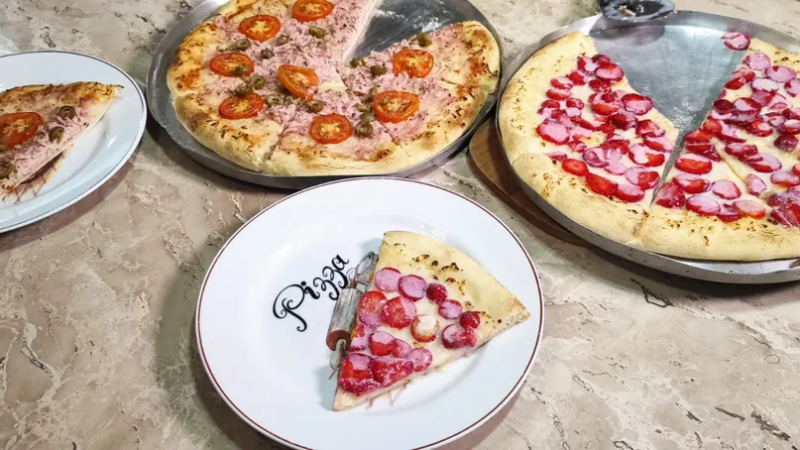 Receita de pizza salgada e doce