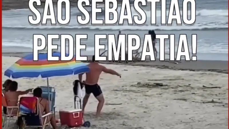 ‘Não é o momento de visitar São Sebastião’, diz prefeitura ao criticar vídeo de homem dançando na praia