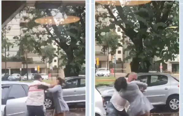 VÍDEO: Advogado é preso por dar socos e derrubar mulher após briga entre cachorros